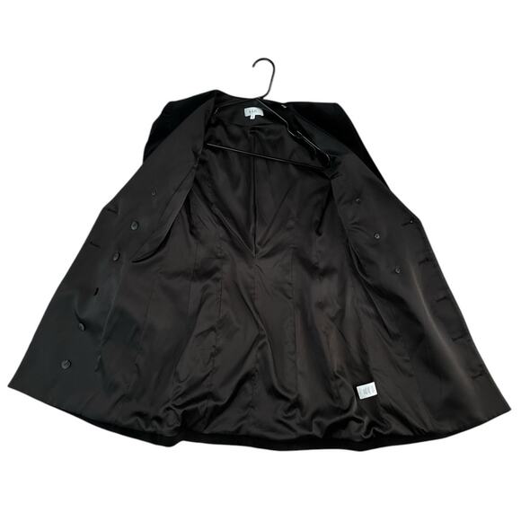 A.L.C Chelsea Velvet Jacket Mini Dress V neck in black with gold buttons size 6 - Picture 9 of 15